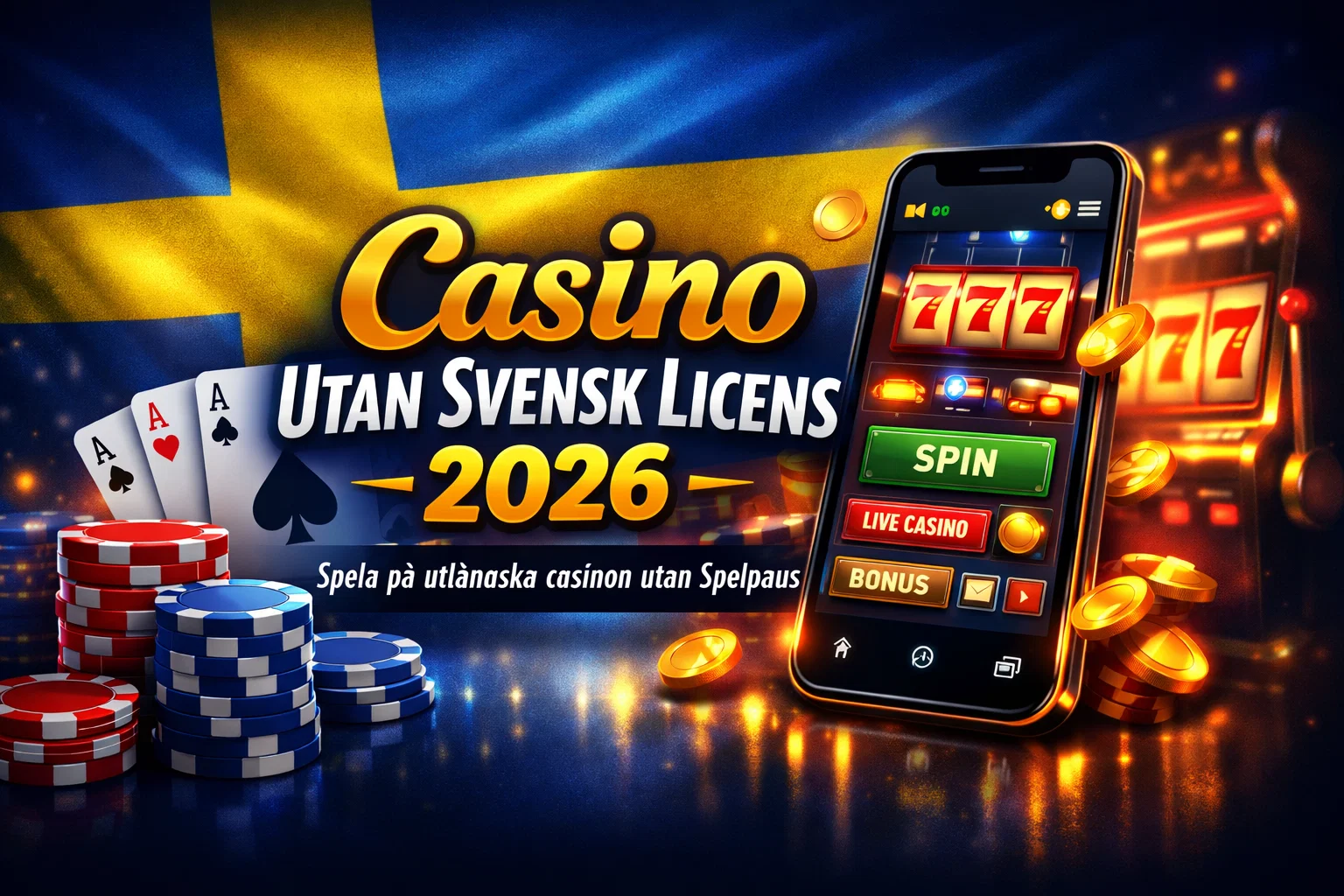 Casino Utan Svensk Licens – Bästa Casinon Utan Spelpaus 2026